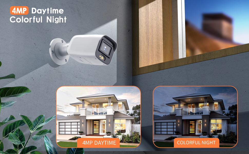 4MP ColorVu Strobe Light and Audible Warning Fixed Mini Bullet Network